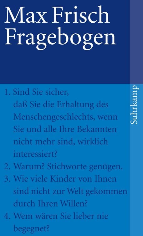 Bild vom Artikel Fragebogen vom Autor Max Frisch