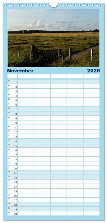 Produktbild: Familienplaner 2026 - St. Peter Ording 2026 mit 5 Spalten (Wandkalender, 21 x 45 cm) CALVENDO