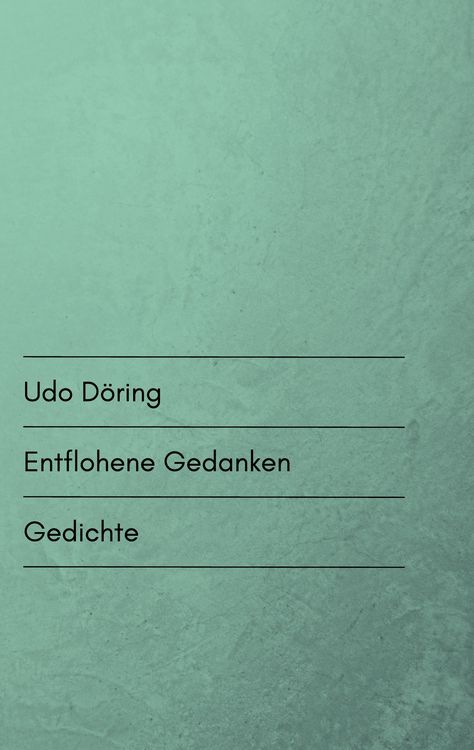 Produktbild: Entflohene Gedanken