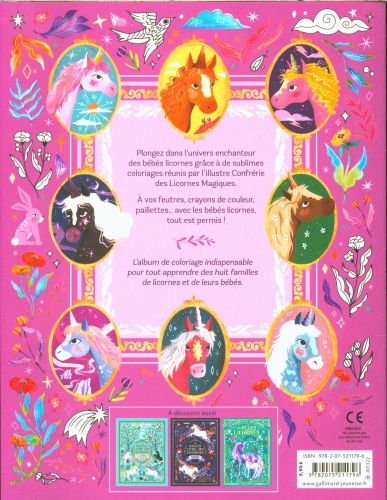 Produktbild: Les b&eacute;b&eacute;s licornes : l'album &agrave; colorier : le grand livre des licornes