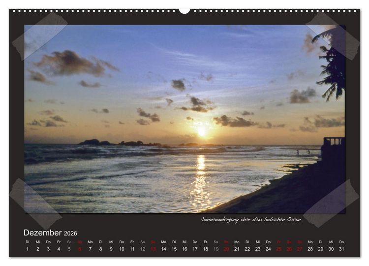 Produktbild: Sri Lanka anno 1986 (Wandkalender 2026 DIN A2 quer), CALVENDO Monatskalender