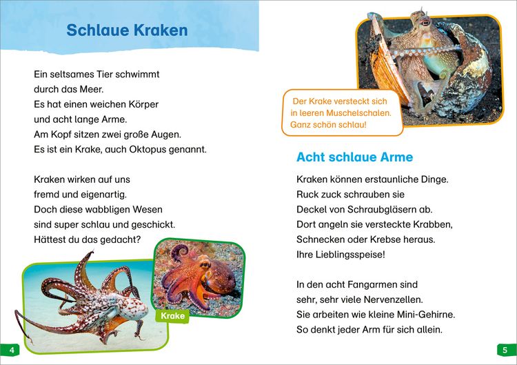 Produktbild: WAS IST WAS Erstes Lesen easy! Band 12. Echt schlaue Tiere