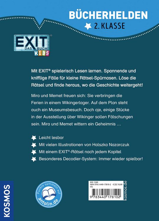 Produktbild: EXIT&reg; - Das Buch Kids, B&uuml;cherhelden 2. Klasse, Gef&auml;hrliche Ferien