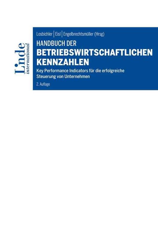 Produktbild: Handbuch der betriebswirtschaftlichen Kennzahlen