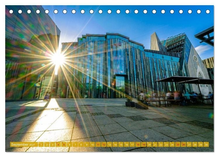 Produktbild: Ein Blick auf Leipzig (Tischkalender 2027 DIN A5 quer), CALVENDO Monatskalender