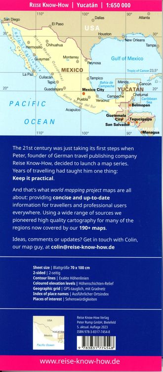 Produktbild: Reise Know-How Landkarte Yukat&aacute;n / Yucat&aacute;n (1:650.000)