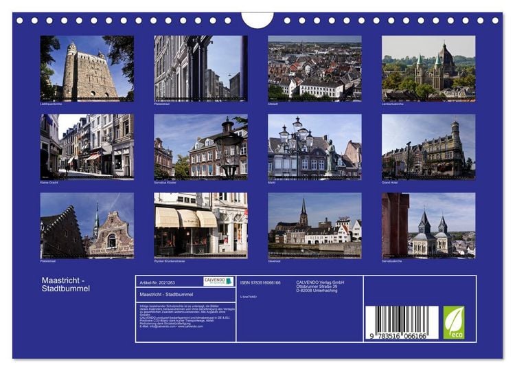 Produktbild: Maastricht - Stadtbummel (Wandkalender 2026 DIN A4 quer), CALVENDO Monatskalender