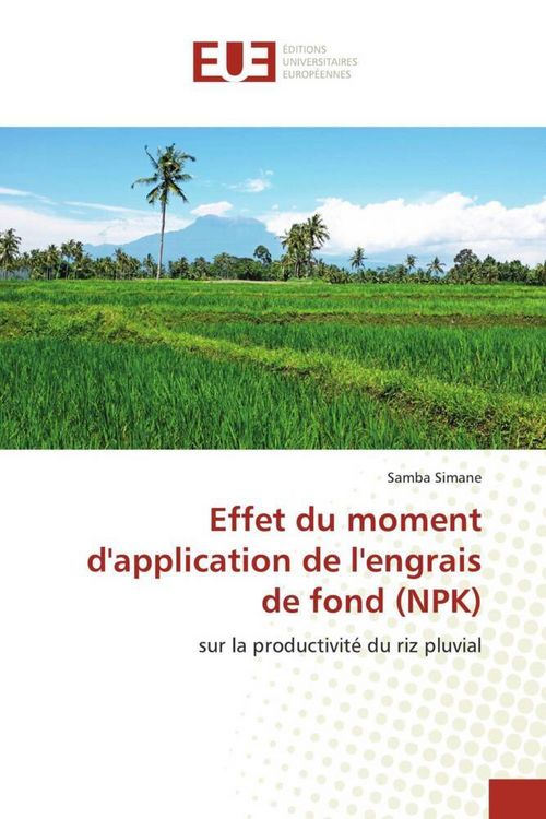 Produktbild: Effet du moment d'application de l'engrais de fond (NPK)