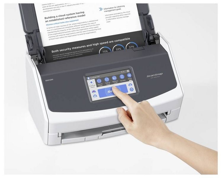 Produktbild: Ricoh ScanSnap iX1600 Duplex-Dokumentenscanner A4 600 x 600 40 Seiten/min USB, WLAN