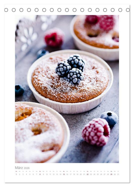 Produktbild: Himmlisch lecker! S&uuml;&szlig;e Desserts und andere Naschereien (Tischkalender 2026 DIN A5 hoch), CALVENDO Monatskalender