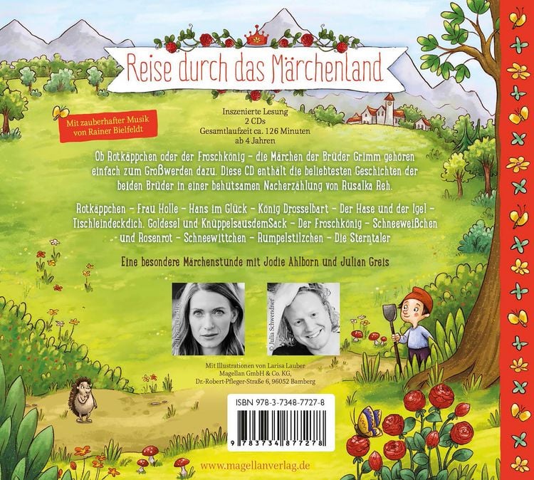 Produktbild: Reise durch das M&auml;rchenland - Die beliebtesten M&auml;rchen der Br&uuml;der Grimm (Audio-CD)