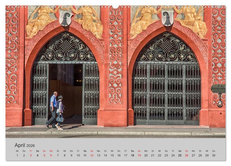 Produktbild: Basel, eine Stadt am Rhein (hochwertiger Premium Wandkalender 2026 DIN A2 quer), Kunstdruck in Hochglanz