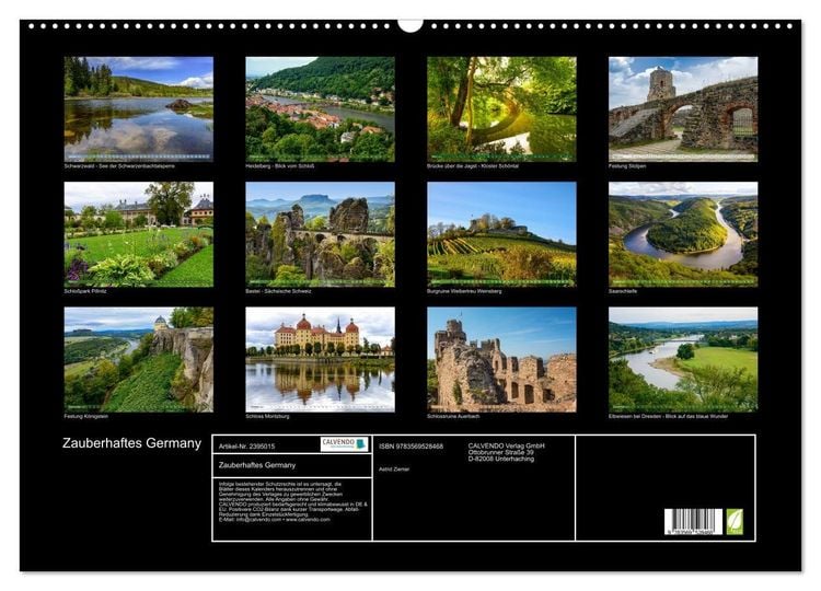 Produktbild: Zauberhaftes Germany (Wandkalender 2027 DIN A2 quer), CALVENDO Monatskalender