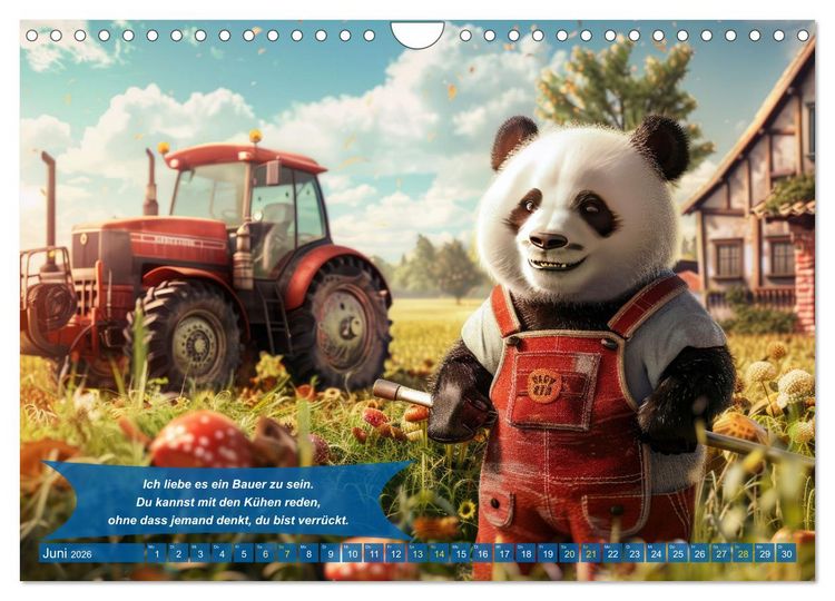 Produktbild: Der tierisch lustige Bauern-Kalender (Wandkalender 2026 DIN A4 quer), CALVENDO Monatskalender