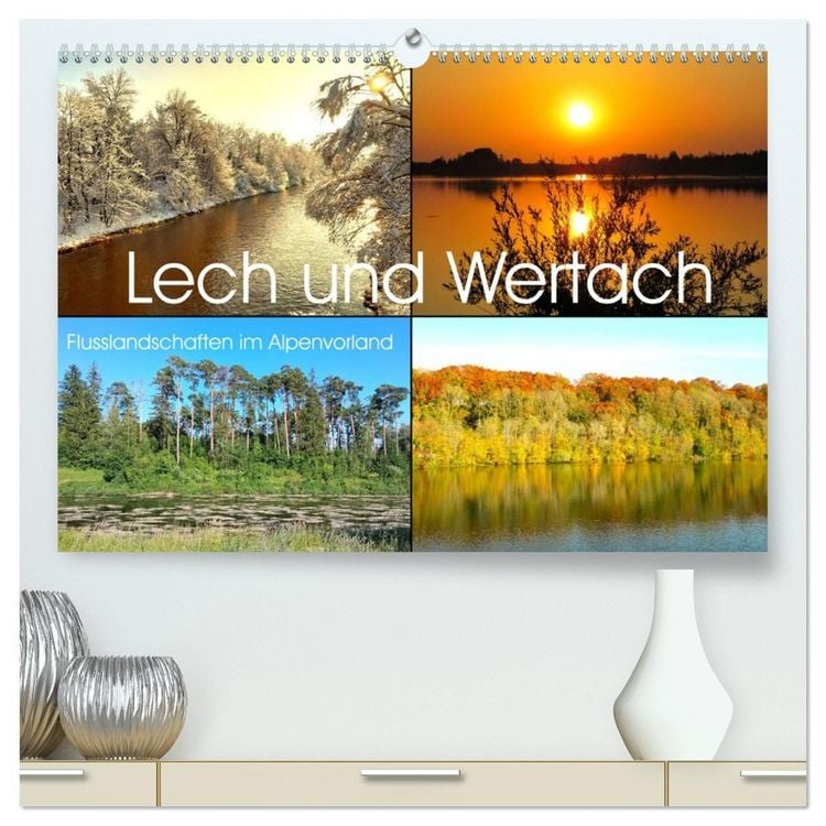 Produktbild: Lech und Wertach - Flusslandschaften im Alpenvorland (hochwertiger Premium Wandkalender 2027 DIN A2 quer), Kunstdruck in Hochglanz