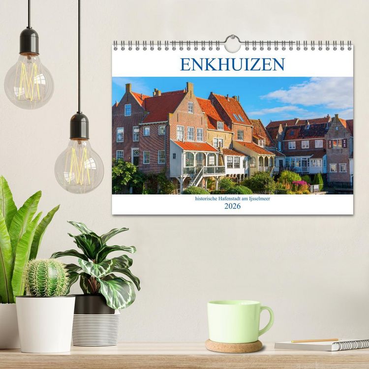 Produktbild: Enkhuizen - historische Hafenstadt am Ijsselmeer (Wandkalender 2026 DIN A4 quer), CALVENDO Monatskalender