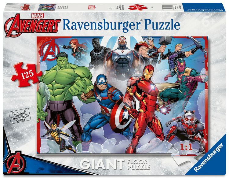 Produktbild: Kinderpuzzle 125 Teile - Marvel Avengers - Starke Avengers