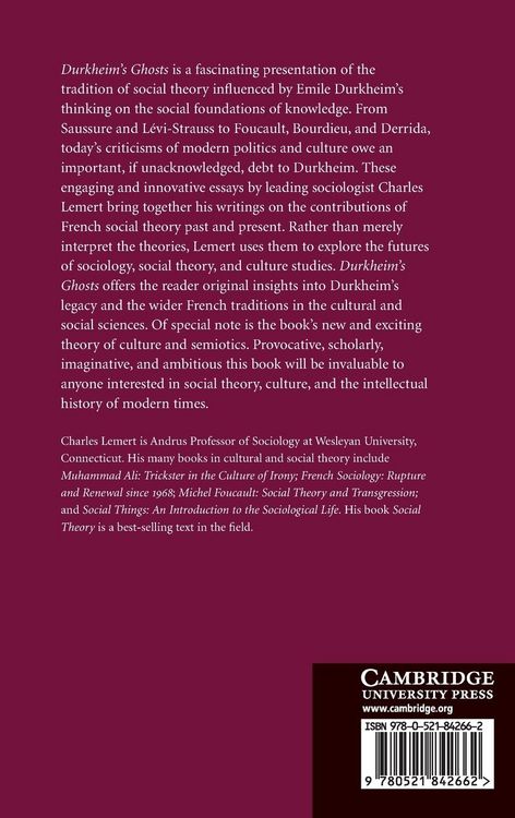 Produktbild: Durkheim's Ghosts