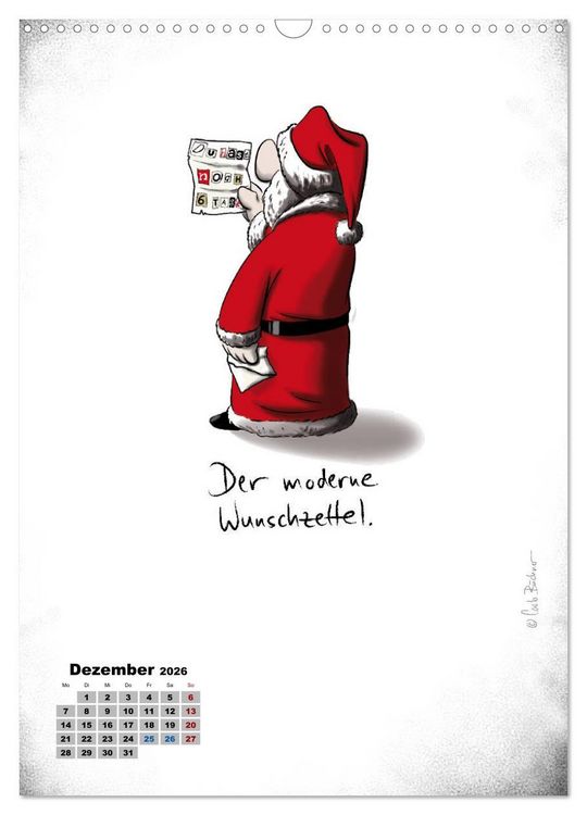 Produktbild: Carlo B&uuml;chner ALLE JAHRE BILDER! (Wandkalender 2026 DIN A3 hoch), CALVENDO Monatskalender