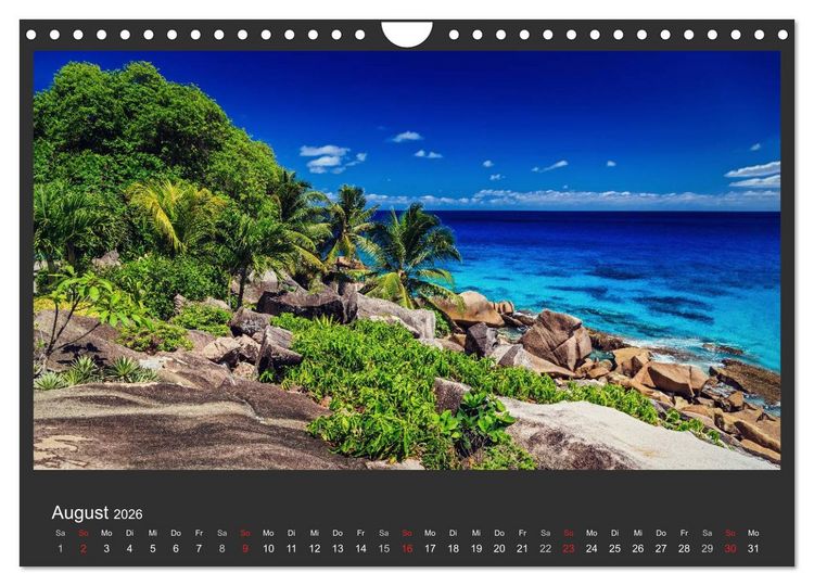 Produktbild: Seychellen Traumstr&auml;nde im Paradies (Wandkalender 2026 DIN A4 quer), CALVENDO Monatskalender