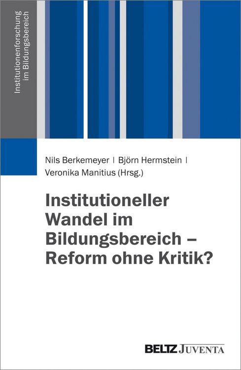 Produktbild: Institutioneller Wandel im Bildungswesen
