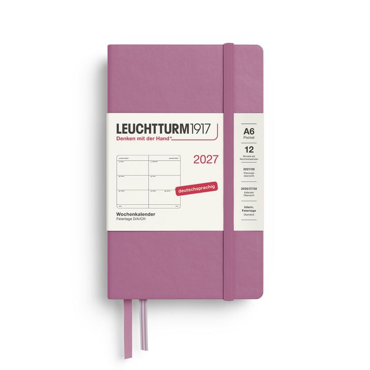 Produktbild: Wochenkalender Pocket (A6) 2027, Dusty Rose, Deutsch