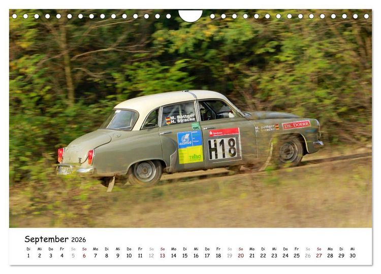 Produktbild: Lausitzrallye Histo EM (Wandkalender 2026 DIN A4 quer), CALVENDO Monatskalender