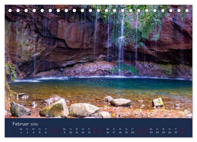 Produktbild: Naturwunder Madeira (Tischkalender 2026 DIN A5 quer), CALVENDO Monatskalender