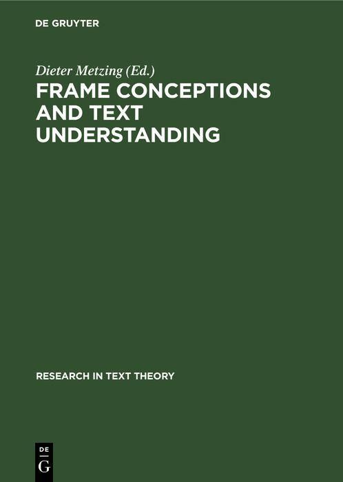 Produktbild: Frame Conceptions and Text Understanding