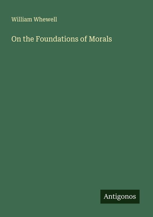 Produktbild: On the Foundations of Morals