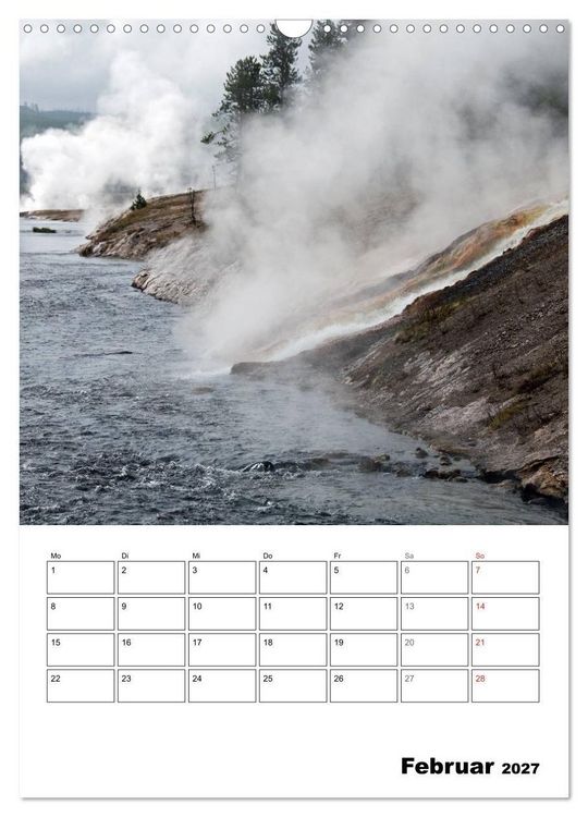 Produktbild: Yellowstone und Grand Tetons Nationalparks (Wandkalender 2027 DIN A3 hoch), CALVENDO Monatskalender