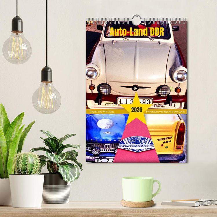 Produktbild: Auto-Land DDR - Trabant und Wartburg (Wandkalender 2026 DIN A4 hoch), CALVENDO Monatskalender