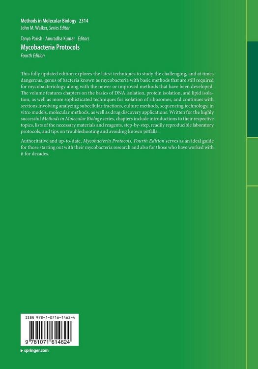 Produktbild: Mycobacteria Protocols
