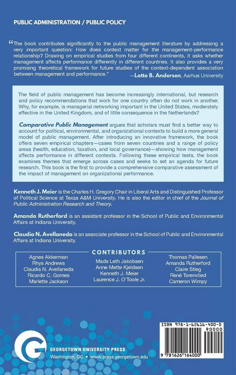 Produktbild: Comparative Public Management