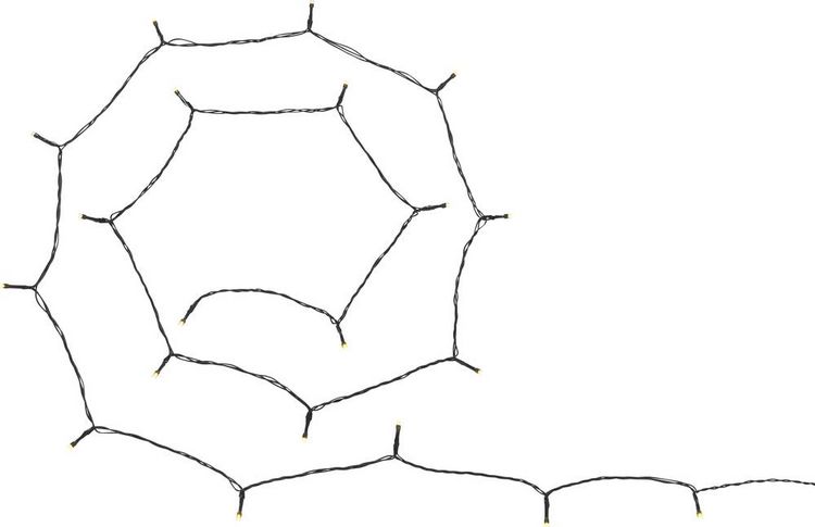 Produktbild: Sygonix SY-4722054 B&uuml;schellichterkette Innen/Au&szlig;en netzbetrieben Anzahl Leuchtmittel 200 LED Warmwei&szlig; Beleuchtete L&auml;nge: 39.85 m