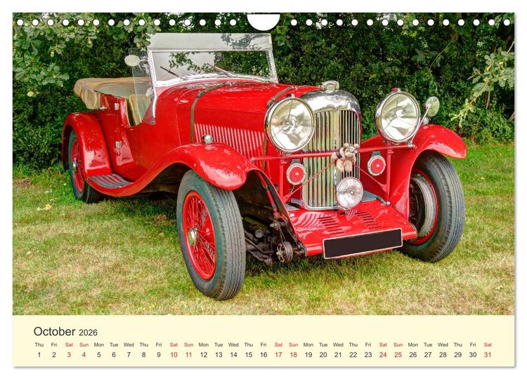 Produktbild: Iconic British Cars (Wall Calendar 2026 DIN A4 landscape), CALVENDO 12 Month Wall Calendar