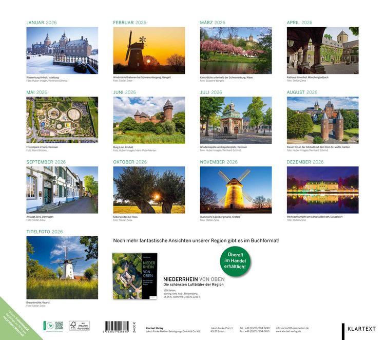 Produktbild: Kalender Niederrhein 2026