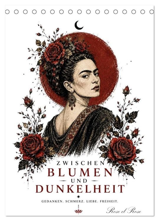 Produktbild: Zwischen Blumen und Dunkelheit (Tischkalender 2027 DIN A5 hoch), CALVENDO Monatskalender