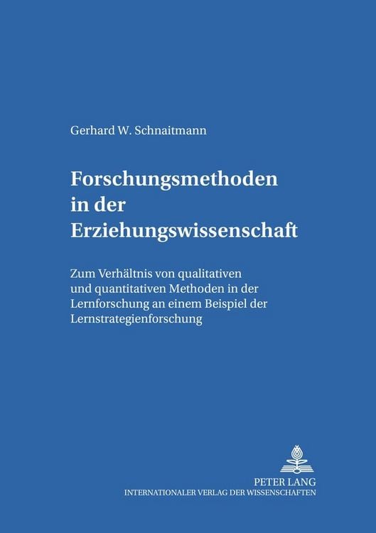 Produktbild: Forschungsmethoden in der Erziehungswissenschaft