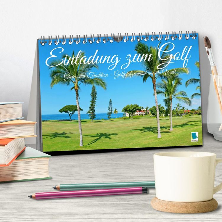 Produktbild: Einladung zum Golf (Tischkalender 2026 DIN A5 quer), CALVENDO Monatskalender