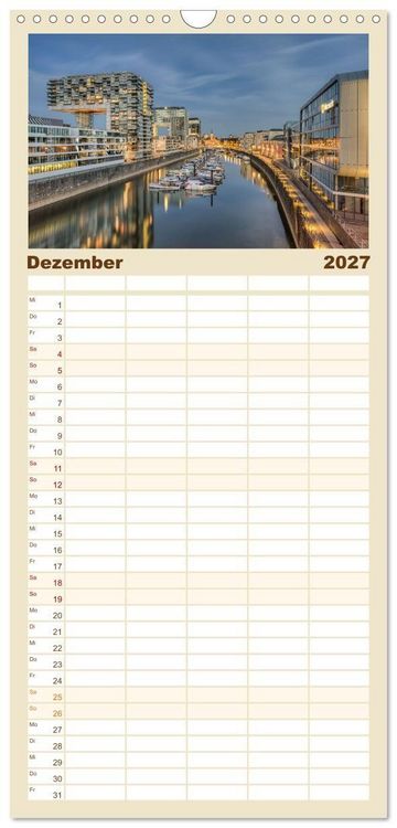Produktbild: Familienplaner 2027 - Wundersch&ouml;nes K&ouml;ln mit 5 Spalten (Wandkalender, 21 x 45 cm) CALVENDO