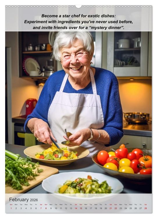 Produktbild: Exploring new passions as a pensioner (Wall Calendar 2026 DIN A2 portrait), CALVENDO 12 Month Wall Calendar