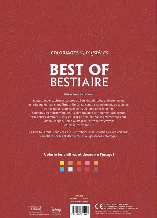 Produktbild: Best of bestiaire : coloriages myst&egrave;res