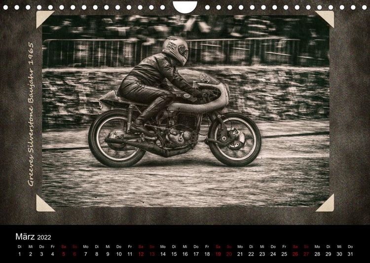 Produktbild: Klassik Motorsport Action (Wandkalender 2022 DIN A4 quer)