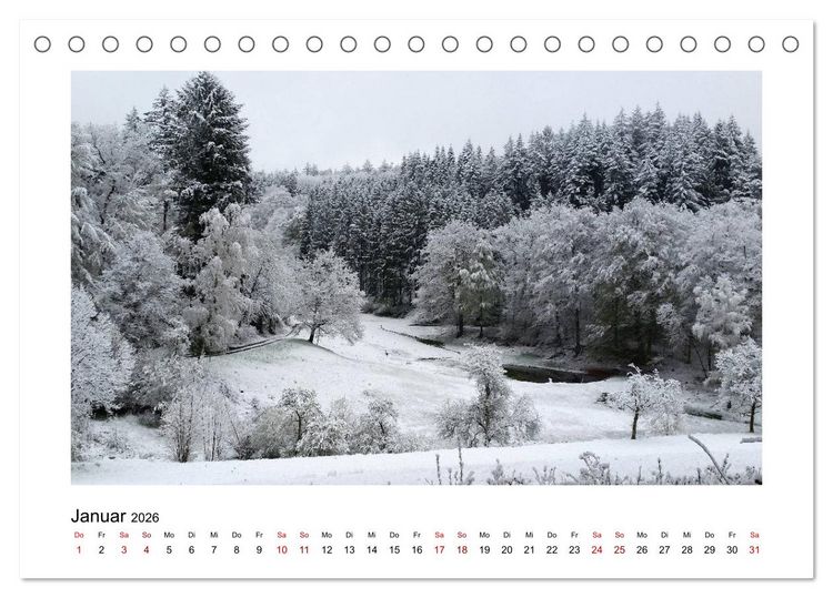 Produktbild: Zauberhafte Landschaften im Odenwald (Tischkalender 2026 DIN A5 quer), CALVENDO Monatskalender