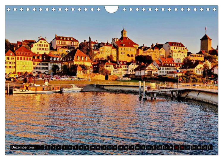 Produktbild: Murten &ndash; Historischer Charme am Ufer des Murtensees (Wandkalender 2026 DIN A4 quer), CALVENDO Monatskalender
