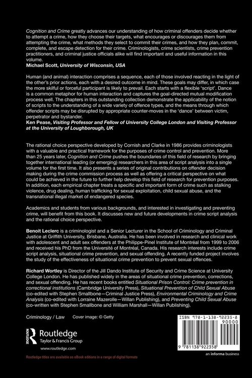 Produktbild: Cognition and Crime