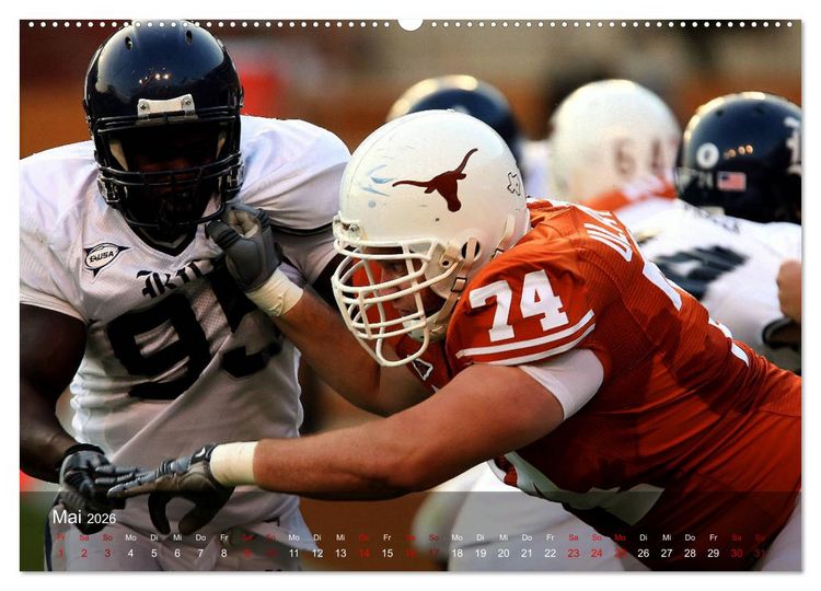 Produktbild: American Football - Touchdown (Wandkalender 2026 DIN A2 quer), CALVENDO Monatskalender