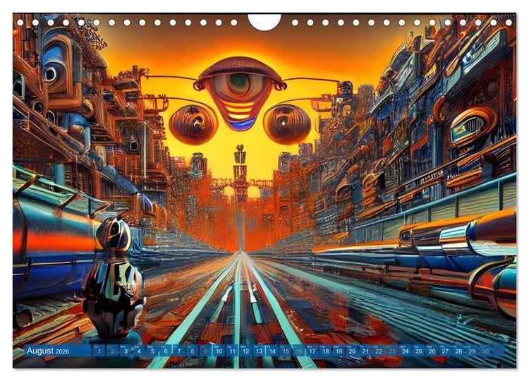 Produktbild: Robots (Wall Calendar 2026 DIN A4 landscape), CALVENDO 12 Month Wall Calendar