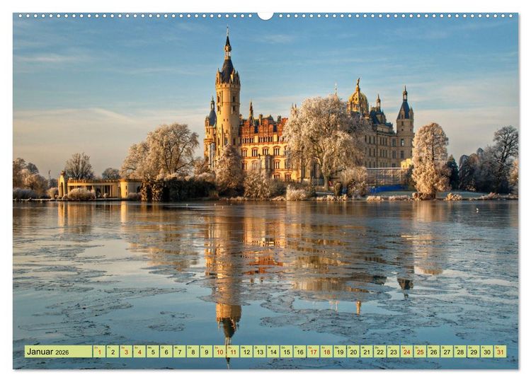 Produktbild: Schwerin - Welterbe (Wandkalender 2026 DIN A2 quer), CALVENDO Monatskalender